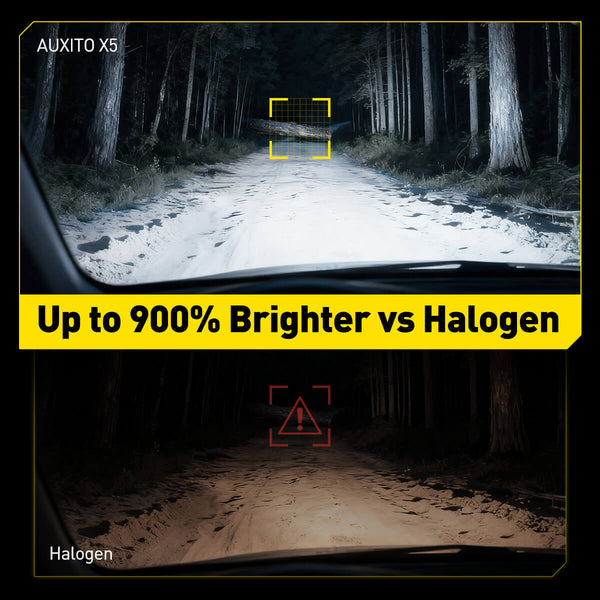 AUXITO X5 Series 9004 HB1 LED Headlight Bulbs, 32000LM 170W