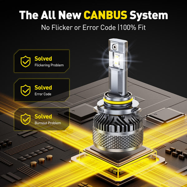 AUXITO X5 Series 9005/HB3 LED Headlight Bulbs, 32000LM 170W