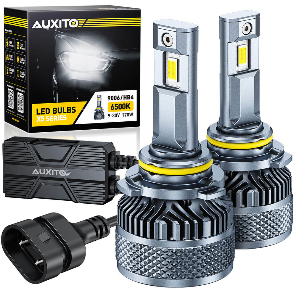 AUXITO X5 Series 9006/HB4 LED Headlight Bulbs, 32000LM 170W