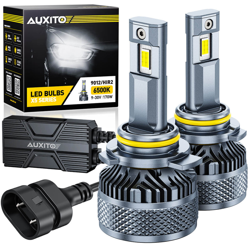 AUXITO X5 Series 9012/HIR2 LED Headlight Bulbs, 32000LM 170W