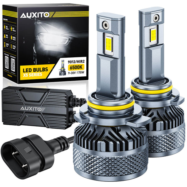 AUXITO X5 Series 9012/HIR2 LED Headlight Bulbs, 32000LM 170W