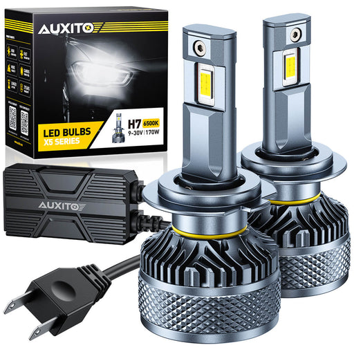 AUXITO X5 Series H7 LED Headlight Bulbs, 32000LM 170W