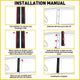 B Pillar Door Pillar Trim For 2008-2020 Dodge Grand Caravan, 2008-2016 Chrysler Town & Country