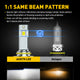Brightest 9012 HIR2 LED Headlight Bulbs 120W 24000 Lumens 6500K White