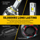 Brightest 9012 HIR2 LED Headlight Bulbs 120W 24000 Lumens 6500K White