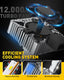 Brightest D1S/D1R/D1C LED Headlight Bulbs 120w 24000lm High and Low Beam Xenon HID Replacement Lights