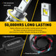 Brightest H13 LED Headlight Bulbs 120W 24000 Lumens 6500K White