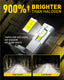 Brightest H4 LED Headlight Bulb 120W 24000 Lumens 6500K White 9003 Motorcycle Headlight with External Driver