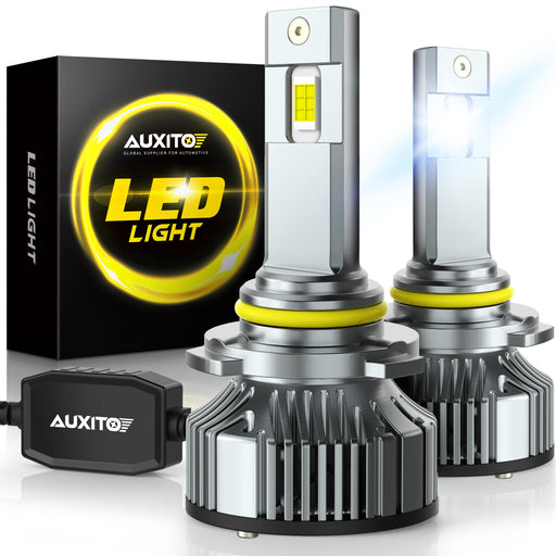 Brightest HB4/9006 LED Headlight Bulb 120W 24000 Lumens Per Set 6500K White Headlight Kit