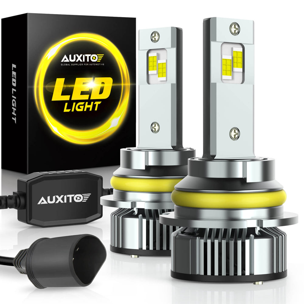 thumbnail image 2 of AUXITO 9007 HB5 LED Headlight Bulbs Kit 6500K White, 33000LM, Hi/Lo Beam, 2 Pack 2 of 3