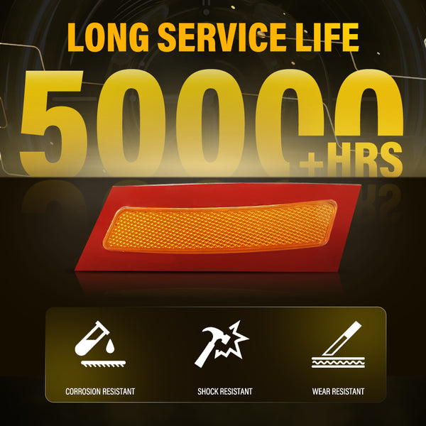 Bumper Reflector Side Marker Light for BMW X5 E70 2007-2010, Amber