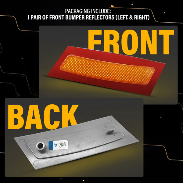 Bumper Reflector Side Marker Light for BMW X5 E70 2007-2010, Amber