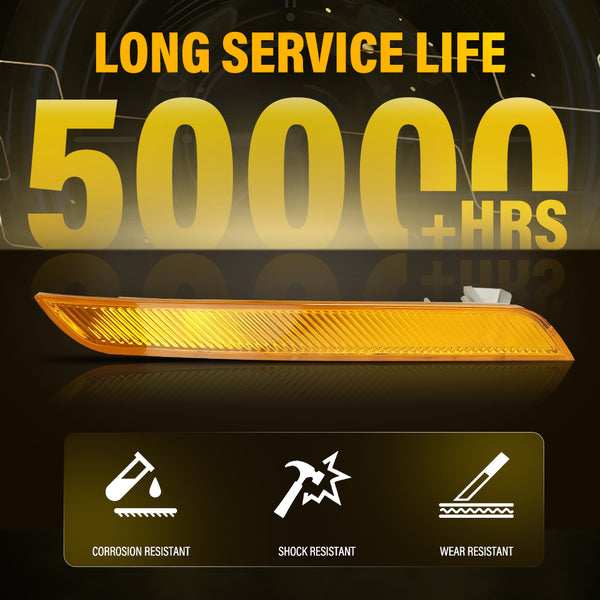 Bumper Reflector Side Marker Light for BMW X6 E71/E72 2008-2014, Amber