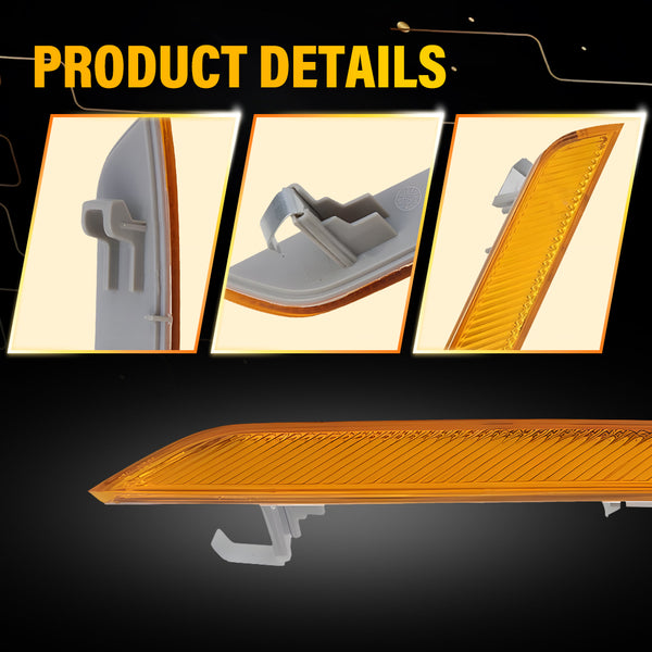 Bumper Reflector Side Marker Light for BMW X6 E71/E72 2008-2014, Amber