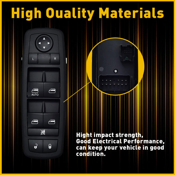 Car Power Master Window Switch For 2011-2016 Dodge Journey 8+13 Pins Without Power Folding Mirrors