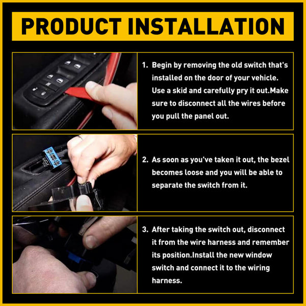 Car Power Master Window Switch For 2011-2016 Dodge Journey 8+13 Pins Without Power Folding Mirrors