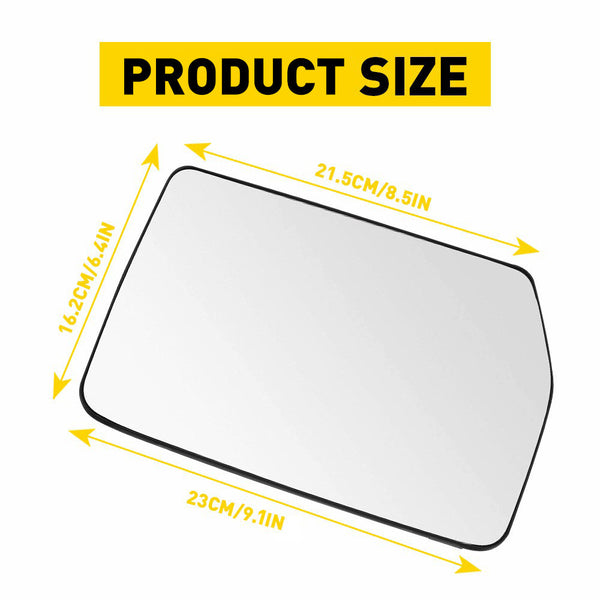 Car Rearview Side Heated Mirror Glass for 2004-2010 Ford F150, 2006-2008 Lincoln Mark LT