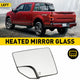 Car Rearview Side Heated Mirror Glass with Blind Spot Glass for 2015-2020 Ford F150