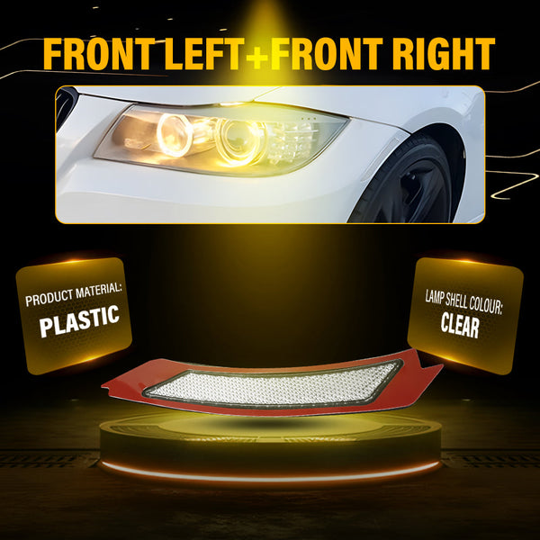 Clear Bumper Reflector Side Marker Light for BMW E90/E91 LCI Sedan 2009-2011
