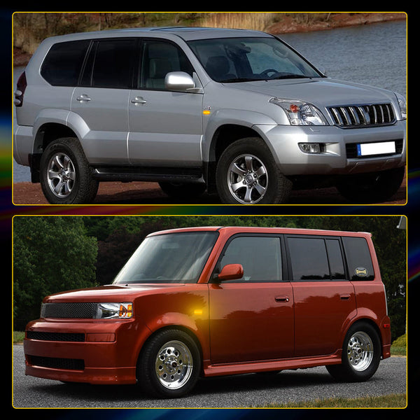 Clear Dynamic LED Side Marker Light for Lexus SC430/IS300 2001-2005, Front Bumper