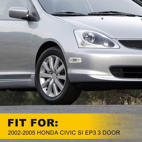 Clear LED Side Marker Light Housing for Honda Civic 2002-2005, Front/Rear