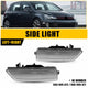 Clear LED Side Marker Light Housing for Volkswagen MK6 GTI 2010-2014, Front