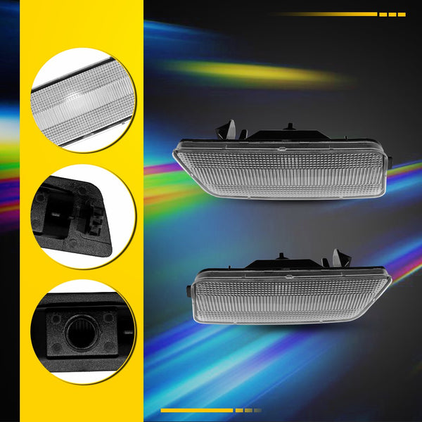 Clear LED Side Marker Light Housing for Volkswagen MK6 GTI 2010-2014, Front