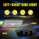 Clear LED Side Marker Light Housing for Volkswagen MK6 GTI 2010-2014, Front
