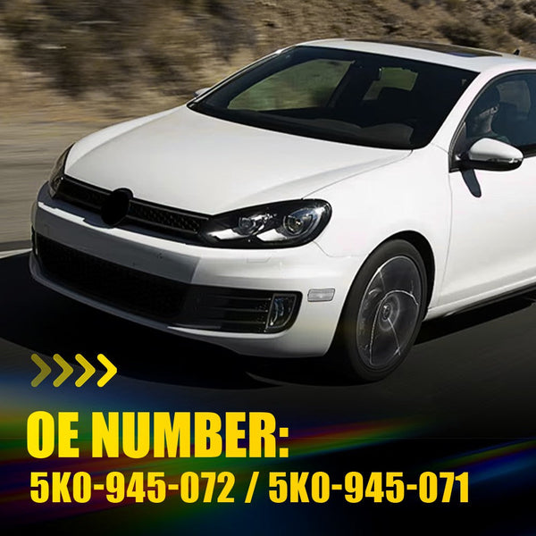 Clear LED Side Marker Light Housing for Volkswagen MK6 GTI 2010-2014, Front