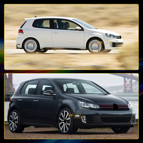 Clear LED Side Marker Light Housing for Volkswagen MK6 GTI 2010-2014, Front