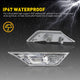 Clear LED Side Marker Light with Bulbs for Honda Civic 2016-2021, Front Bumper