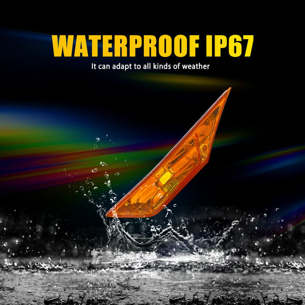 Clear LED Side Marker Light with Bulbs for Honda Civic 2016-2021, Front Fender