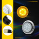 Clear Lens Amber LED Side Marker Light for Ford Transit Connect 2010-2021, Front