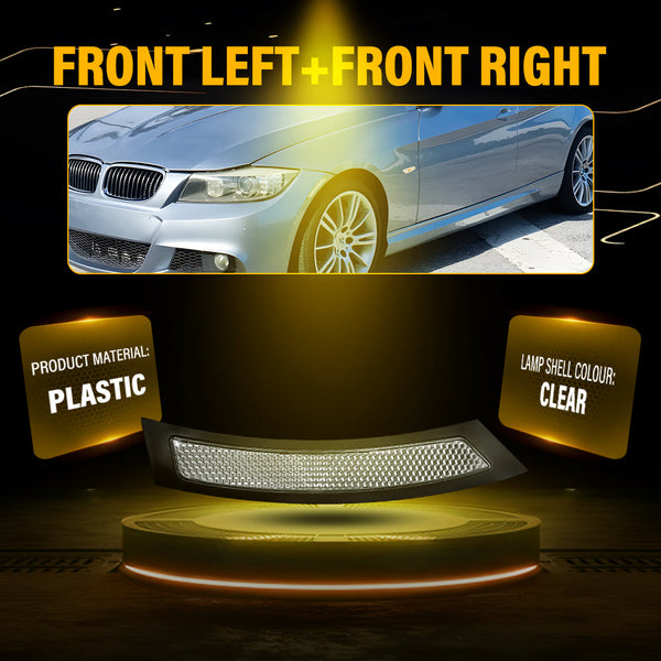 Clear/Smoked LED Bumper Reflector Side Marker Light  for BMW E92/E93 Coupe 2007-2013
