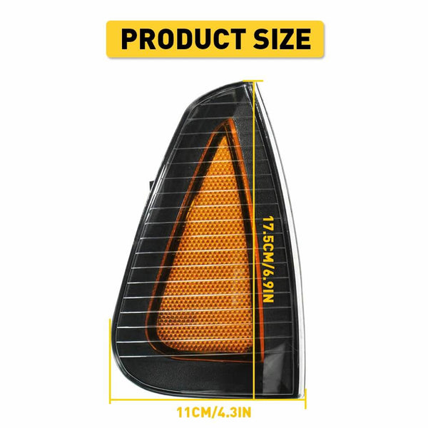 Corner Light Turn Signal Light for 2006 Dodge Charger Daytona, 2006-2007 Charger Base, 2006-2010 Dodge Charger (with Halogen Bulb)