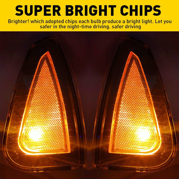 Corner Light Turn Signal Light for 2006 Dodge Charger Daytona, 2006-2007 Charger Base, 2006-2010 Dodge Charger (with Halogen Bulb)