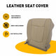 Driver Side Bottom Perforated Leather Seat Cover Fits 2011 - 2016 Ford F250 / F350 / F450 / F550