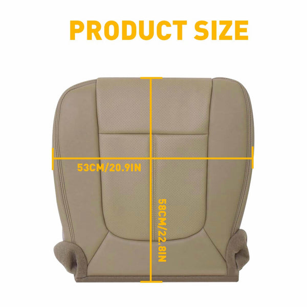 Driver Side Bottom Perforated Leather Seat Cover Fits 2011 - 2016 Ford F250 / F350 / F450 / F550