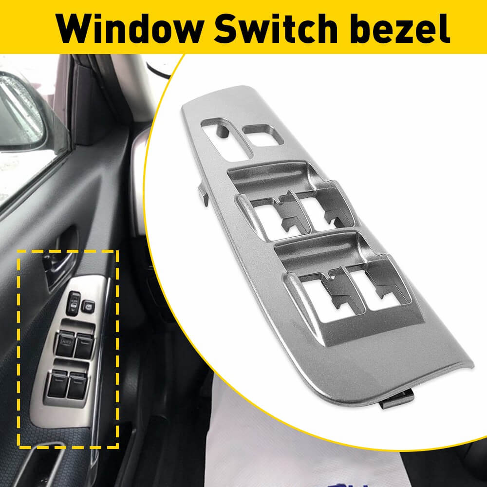 Door Window Switch Bezel Front Driver Side Compatible With 2003-2008 FL