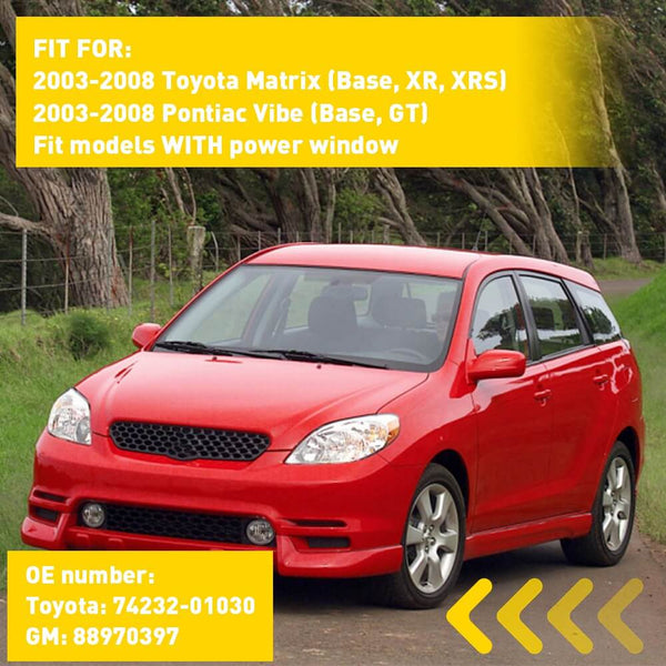 Driver Side Window Switch Bezel Plate For 2003-2008 Toyota Matrix, Pontiac Vibe etc.