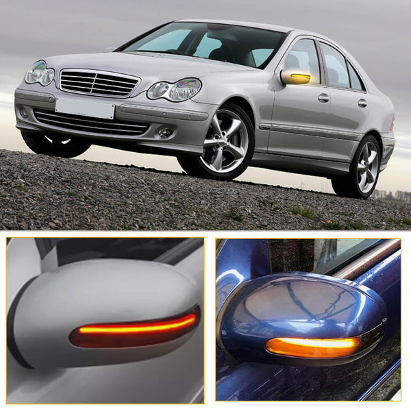 Dynamic LED Side Mirror Turn Signal Light For 2000-2007 Mercedes Benz C W203/C T-Modell/CL 203