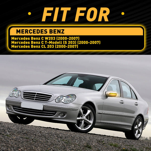 Dynamic LED Side Mirror Turn Signal Light For 2000-2007 Mercedes Benz C W203/C T-Modell/CL 203