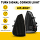Dynamic Sequential LED Corner Light Front Side Marker Light 3 Row LED Strips for 2006-2010 Dodge Charger