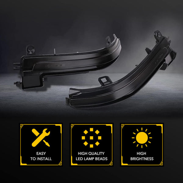 Dynamic Sequential LED Side Mirror Turn Signal Light for BMW 1/2/3/4 Series, X1, E84, i3 Models