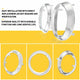 Fog Light Bezel Set for 2013-2017 Tacoma Sienna L, 2011-2017 Sienna Base/LE/Limited/SE/XLE