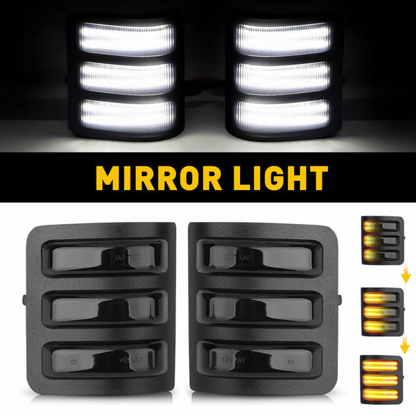 For 2008-2016 Ford F-250 F-350 F-450 F-550 SD | 2013-2014 Ford F150 LED Rearview Side Mirror Turn Signal Light