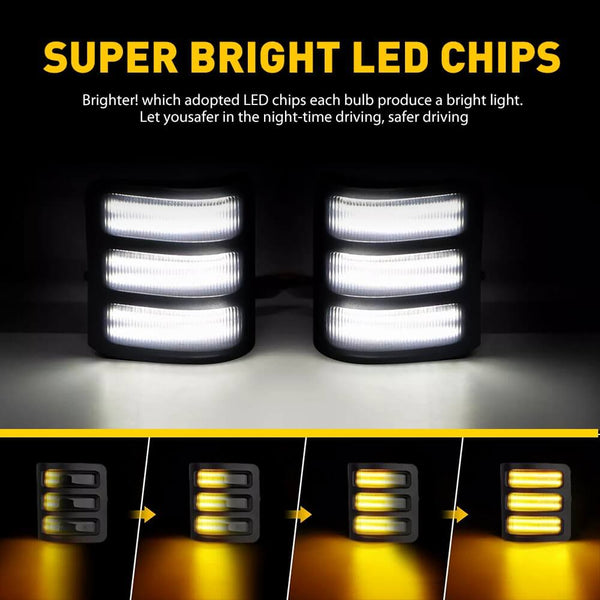 For 2008-2016 Ford F-250 F-350 F-450 F-550 SD | 2013-2014 Ford F150 LED Rearview Side Mirror Turn Signal Light