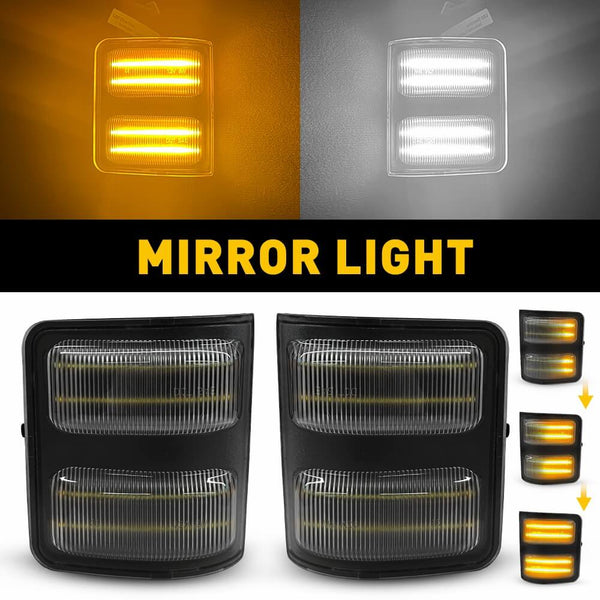 For 2008-2016 Ford F-250 F-350 F-450 F-550 SD | 2013-2014 Ford F150 LED Rearview Side Mirror Turn Signal Light