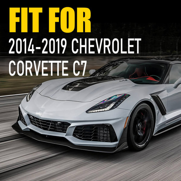 For 2014-2019 Chevrolet Corvette C7 Smoked Len Red LED Rear Bumper Reflector Lights