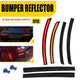 For 2014-2019 Chevrolet Corvette C7 Smoked Len Red LED Rear Bumper Reflector Lights